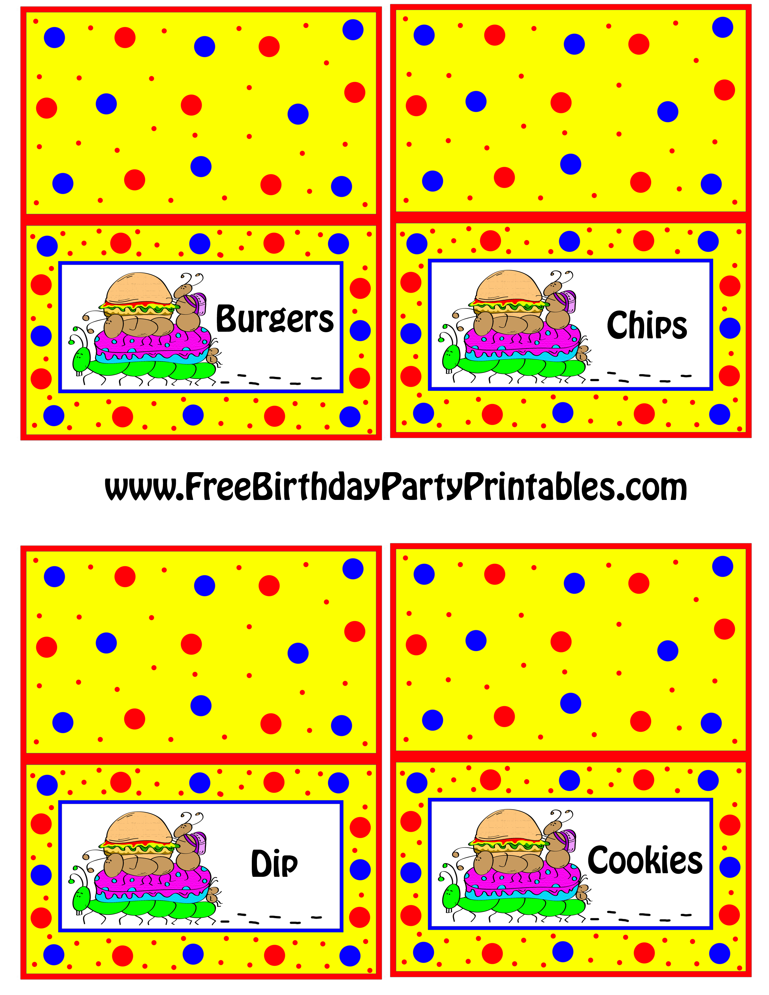 Ant Picnic Birthday Party Printables